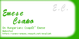 emese csapo business card